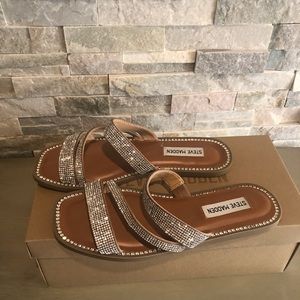 Steve Madden jeweled sandals